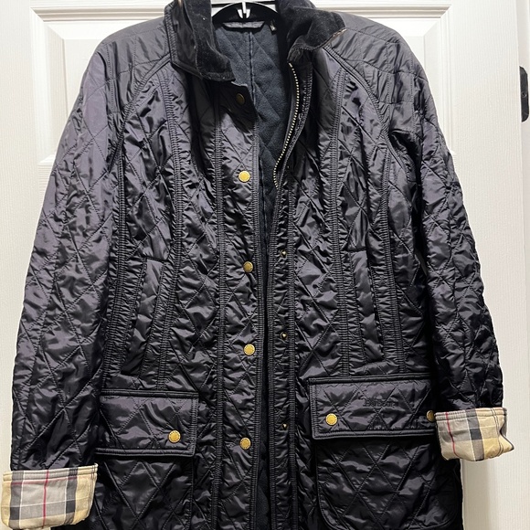 Women’s Barbour Navy Beadnell Jacket Size 10 - Picture 1 of 2